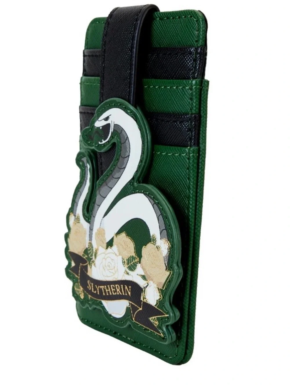 NWOT Loungefly Harry Potter Slytherin Mini Backpack with matching Cardholder!